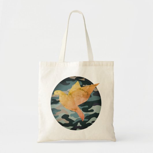 Tote Bag Peace Dove Camouflage Budget Fourre-tout (Devant)