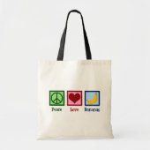 Tote Bag Peace Love Bananas (Devant)