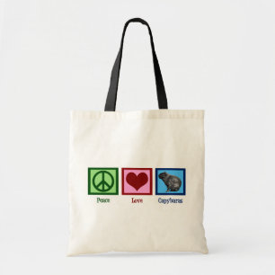 Tote Bag Peace Love Capybaras