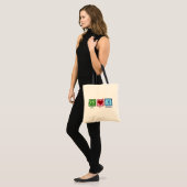 Tote Bag Peace Love Kinesiology (Devant (modèle))