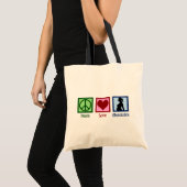 Tote Bag Peace Love Obstetrics Cute OBGYN Office (Devant (produit))