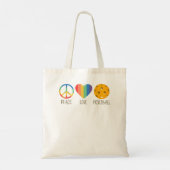Tote Bag Peace Love Pickleball 338 (Dos)