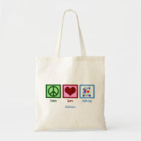 Peace Love Quilter Joli Quilter Monogramme