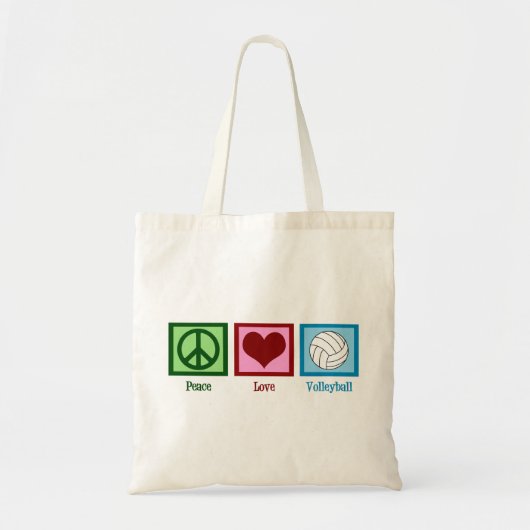Tote Bag Peace Love Volley (Devant)