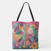 Tote Bag Peace symbol colourful  (Dos)