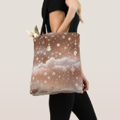 Tote Bag Peach Cream Moon Soft Warm Aesthetic (De près)