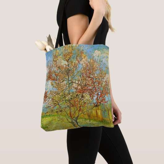 Tote Bag Peach Tree rose en fleurs par Vincent van Gogh (De près)
