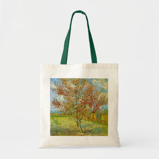 Tote Bag Peach Tree rose en fleurs par Vincent van Gogh (Devant)