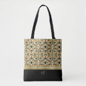 Tote Bag Peachy et noir couleur Splash (Devant)