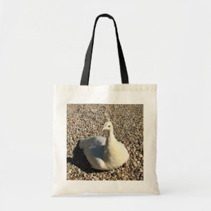 Tote Bag Peacock Blanc, Idaho