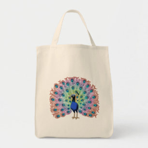 Tote Bag Peacock coloré