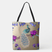 Tote Bag Peacock En Or (Dos)