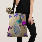 Tote Bag Peacock En Or (De près)