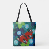 Tote Bag Peacock Papillon peint (Dos)
