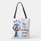 Tote Bag Peacock pour améliorer l'Humour (Dos)