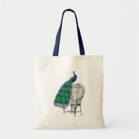 Peacock sur la chaise