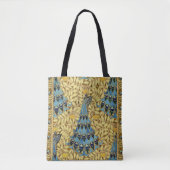 Tote Bag Peacocks Birds Rowan Trees Art Nouveau (Devant)