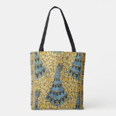 Tote Bag Peacocks Birds Rowan Trees Art Nouveau (Dos)