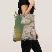 Tote Bag Peacocks et cerisier (1925) (De près)