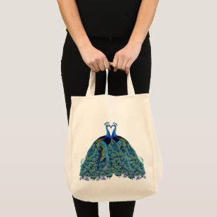 Tote Bag Peacocks vintages Embrasser les cadeaux de mariage