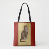 Tote Bag Peake, le chat tabby de Chessie (Devant)