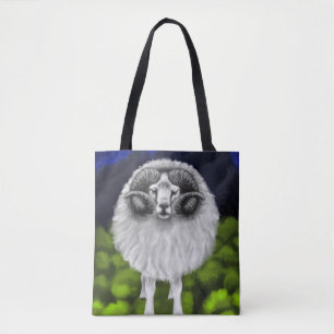 Tote Bag Peaks majestueux : Pâturage des moutons islandais