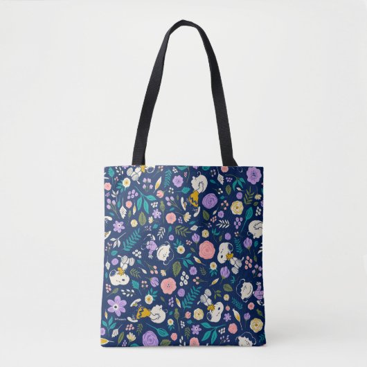 Tote Bag Peanuts In Bloom Pattern (Devant)