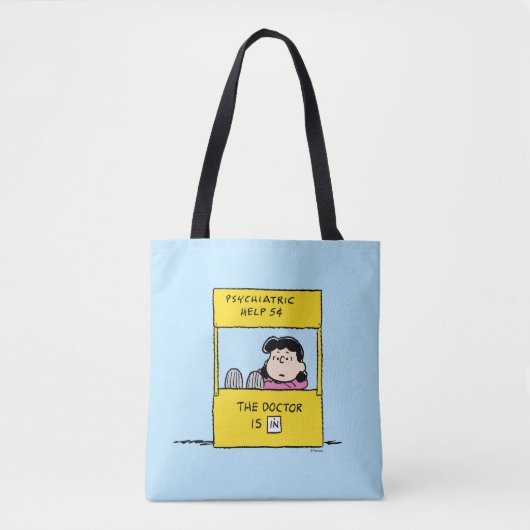 Tote Bag Peanuts | Lucy & the Doctor Is In (Devant)