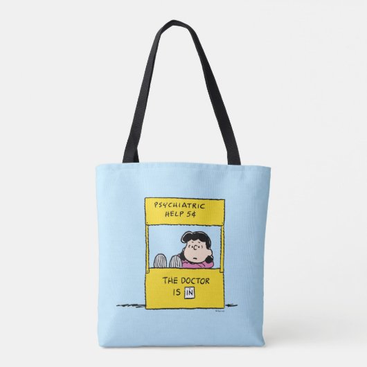 Tote Bag Peanuts | Lucy & the Doctor Is In (Dos)