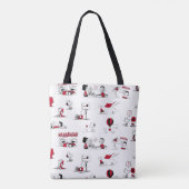 Tote Bag PEANUTS | Motif rouge et noir (Dos)