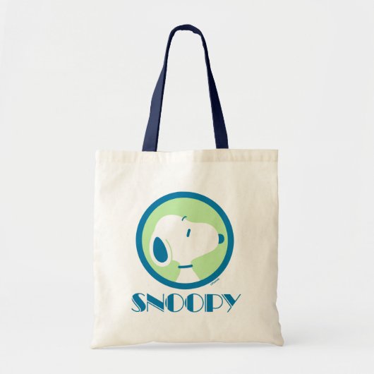 Tote Bag Peanuts | Snoopy Blue Deco Dreams (Devant)