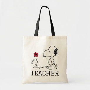 Tote Bag PEANUTS   Snoopy & Woodstock Teacher