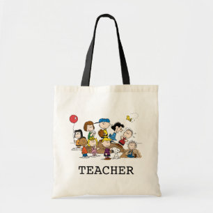 Tote Bag Peanuts   The Gang Teacher