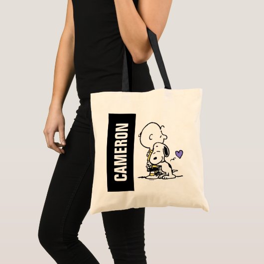 Tote Bag Peanuts | Valentine's Day | Charlie Brown & Snoopy (Devant (produit))