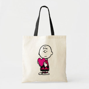 Tote Bag Peanuts   Valentine's Day   Heart Charlie Brown