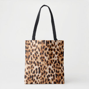 Tote Bag Peau animale : Motif tacheté par aquarelle.