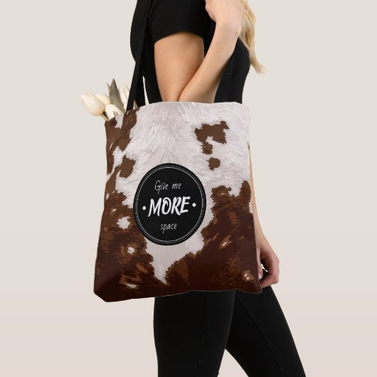TOTE BAG PEAU DE VACHE (De près)