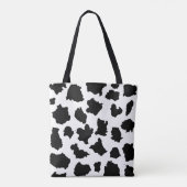 Tote Bag Peau de vache Motif noir et blanc (Dos)