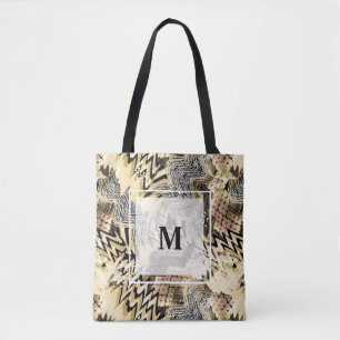 Tote Bag peau, léopard, serpent