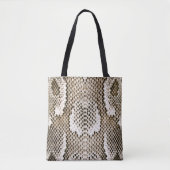 Tote Bag peau python, motif de serpent, motif de peau anima (Devant)