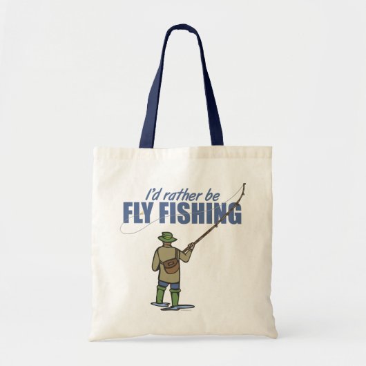 Tote Bag Pêche à la mouche dans les échassiers (Devant)
