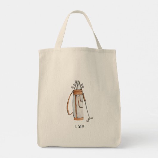 Tote Bag Pêche à la truite monogramme (Dos)