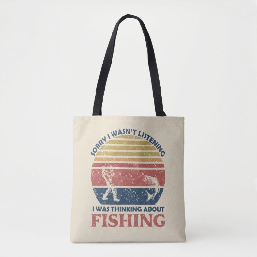 Tote Bag Pêche amusante (Devant)