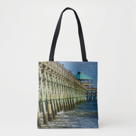 Tote Bag Pêche au quai (Devant)