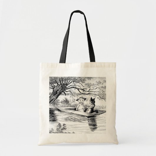 Tote Bag Pêche avec Lover, Louis Wain (Devant)
