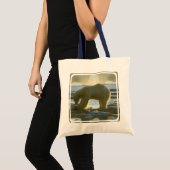 Tote Bag Pêche de l'ours blanc (Devant (produit))