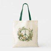 Tote Bag Pêcher Floral Green Dream Catcher (Dos)