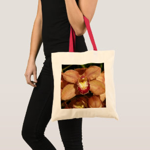 Tote Bag Pêcher les orchidées avec des gouttes de pluie