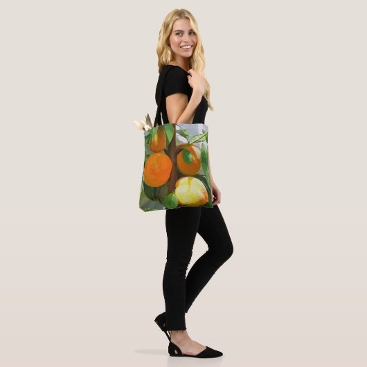 TOTE BAG PÊCHES (Sur le modèle)
