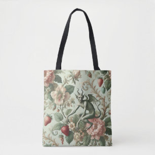 Tote Bag Péchés fraises - gothique baroque